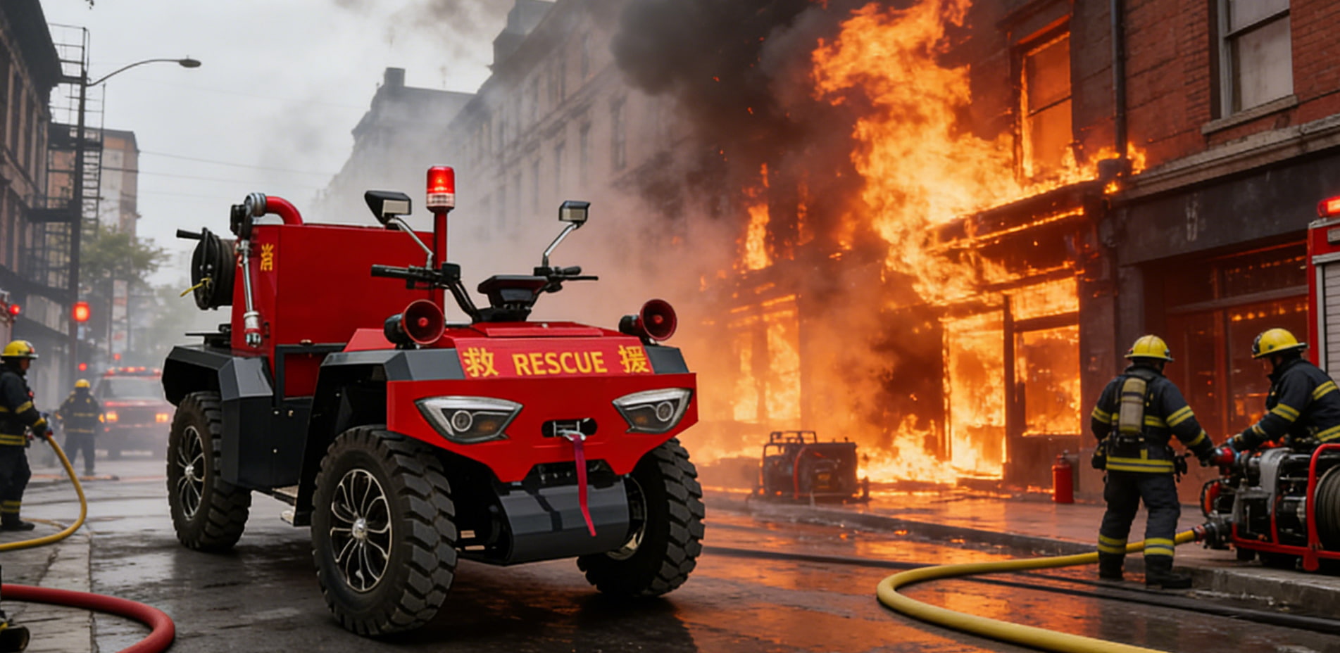 Пожарный мотоцикл